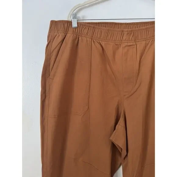 NWT Old Navy High Rise Pulla Comfort Waist Brown Straight Leg Pants Women’s XXL - Picture 3 of 7
